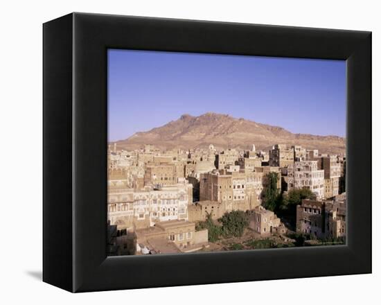 Old Town, Sana'A, Unesco World Heritage Site, Republic of Yemen, Middle East-Sergio Pitamitz-Framed Premier Image Canvas