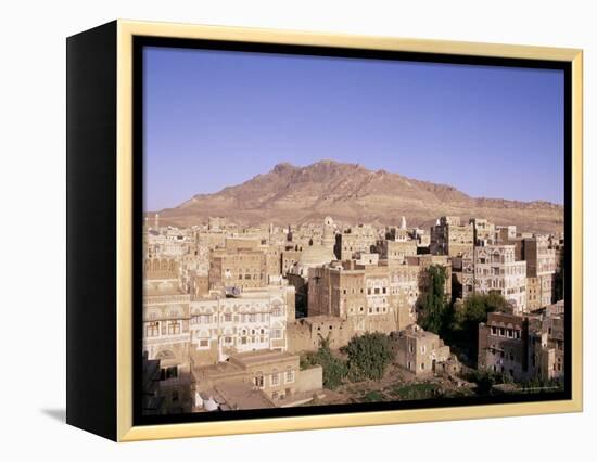 Old Town, Sana'A, Unesco World Heritage Site, Republic of Yemen, Middle East-Sergio Pitamitz-Framed Premier Image Canvas