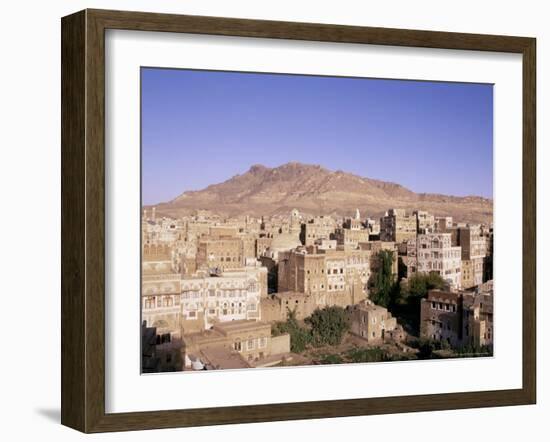 Old Town, Sana'A, Unesco World Heritage Site, Republic of Yemen, Middle East-Sergio Pitamitz-Framed Photographic Print