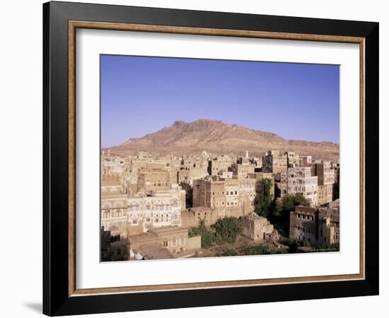 Old Town, Sana'A, Unesco World Heritage Site, Republic of Yemen, Middle East-Sergio Pitamitz-Framed Photographic Print