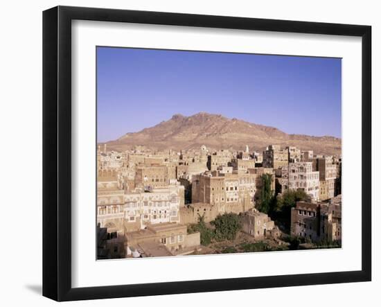 Old Town, Sana'A, Unesco World Heritage Site, Republic of Yemen, Middle East-Sergio Pitamitz-Framed Photographic Print