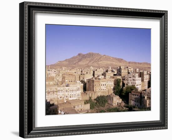 Old Town, Sana'A, Unesco World Heritage Site, Republic of Yemen, Middle East-Sergio Pitamitz-Framed Photographic Print