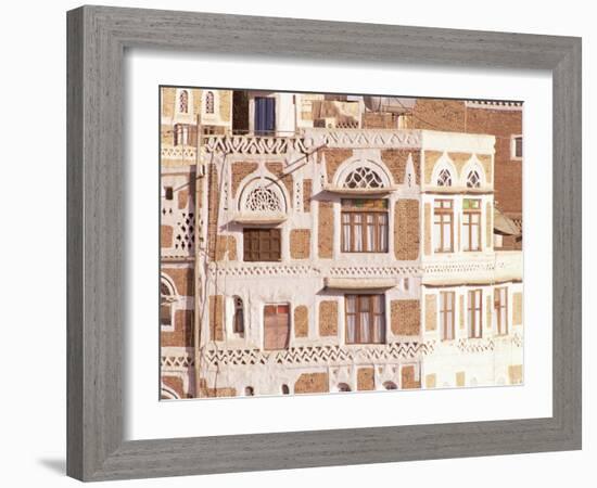 Old Town, Sana'A, Unesco World Heritage Site, Republic of Yemen, Middle East-Sergio Pitamitz-Framed Photographic Print