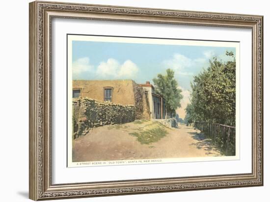 Old Town, Santa Fe, New Mexico-null-Framed Art Print