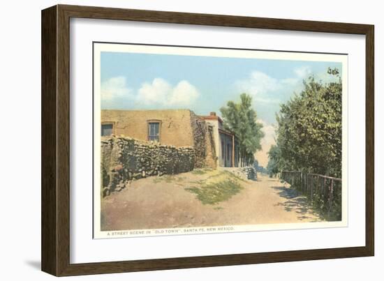 Old Town, Santa Fe, New Mexico-null-Framed Art Print