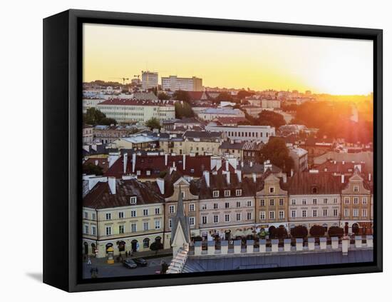 Old Town skyline at sunset, City of Lublin, Lublin Voivodeship, Poland, Europe-Karol Kozlowski-Framed Premier Image Canvas