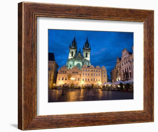 Old Town Square in the Evening, Old Town, Prague, Czech Republic-Martin Child-Framed Photographic Print