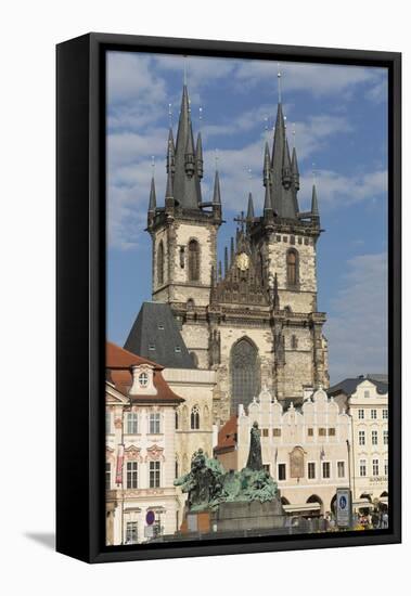 Old Town Square (Staromestske Namesti) and Tyn Cathedral (Church of Our Lady before Tyn)-Angelo-Framed Premier Image Canvas