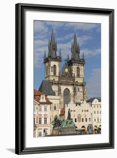 Old Town Square (Staromestske Namesti) and Tyn Cathedral (Church of Our Lady before Tyn)-Angelo-Framed Photographic Print