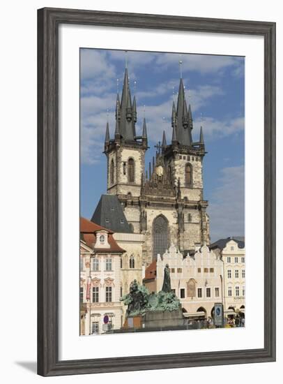 Old Town Square (Staromestske Namesti) and Tyn Cathedral (Church of Our Lady before Tyn)-Angelo-Framed Photographic Print