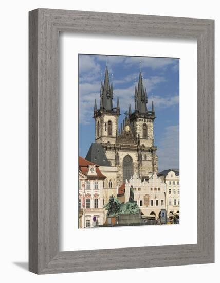 Old Town Square (Staromestske Namesti) and Tyn Cathedral (Church of Our Lady before Tyn)-Angelo-Framed Photographic Print