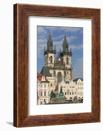 Old Town Square (Staromestske Namesti) and Tyn Cathedral (Church of Our Lady before Tyn)-Angelo-Framed Photographic Print