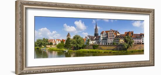 Old Town Ulm and the River Danube, Ulm, Baden-Wurttemberg, Germany-Doug Pearson-Framed Photographic Print