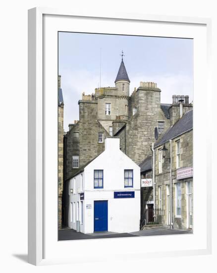 Old town waterfront, Lerwick, Scotland, Northern Isles, Shetland.-Martin Zwick-Framed Photographic Print