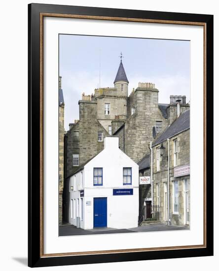 Old town waterfront, Lerwick, Scotland, Northern Isles, Shetland.-Martin Zwick-Framed Photographic Print