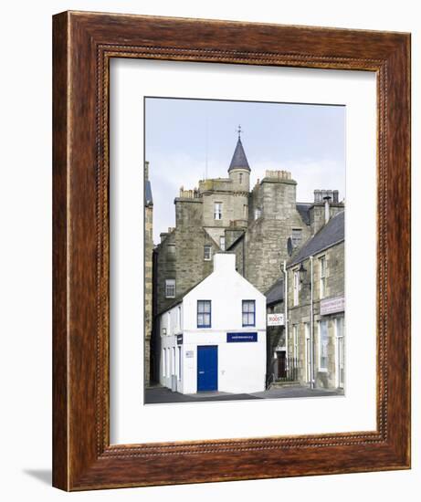 Old town waterfront, Lerwick, Scotland, Northern Isles, Shetland.-Martin Zwick-Framed Photographic Print