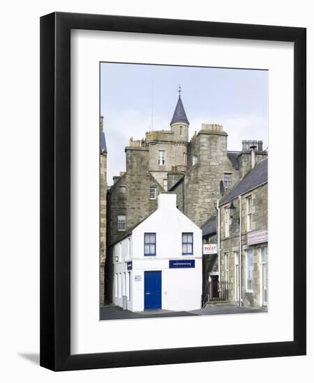 Old town waterfront, Lerwick, Scotland, Northern Isles, Shetland.-Martin Zwick-Framed Photographic Print