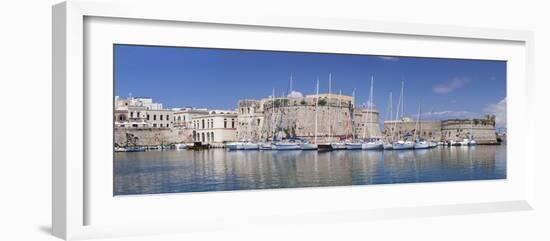 Old Town with Castle and Harbour, Gallipoli, Lecce Province, Salentine Peninsula, Puglia-Markus Lange-Framed Photographic Print