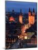 Old Town with Cathedral and Old Main Bridge, Wurzburg, Franconia, Bavaria, Germany, Europe-Hans Peter Merten-Mounted Photographic Print