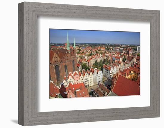 Old Town with Church of St. Mary in Gdansk, Gdansk, Pomerania, Poland, Europe-Hans-Peter Merten-Framed Photographic Print