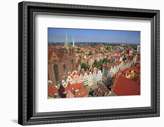 Old Town with Church of St. Mary in Gdansk, Gdansk, Pomerania, Poland, Europe-Hans-Peter Merten-Framed Photographic Print