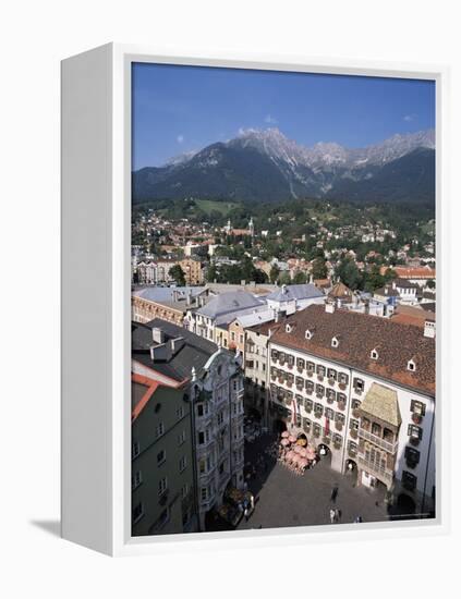 Old Town with Goldenes Dachl, Innsbruck, Austria-Hans Peter Merten-Framed Premier Image Canvas