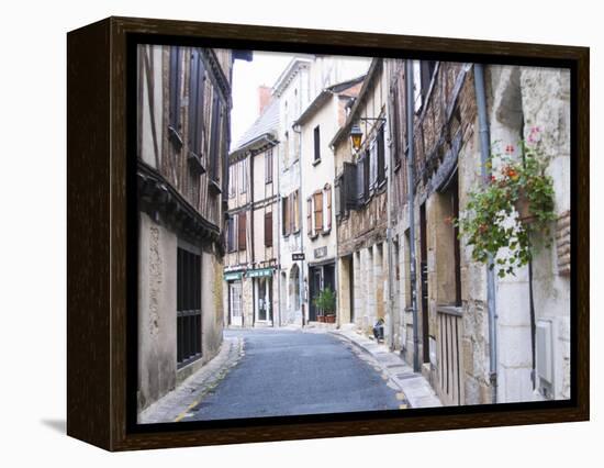 Old Town with Stone and Wooden Beam Houses, Bergerac, Dordogne, France-Per Karlsson-Framed Premier Image Canvas