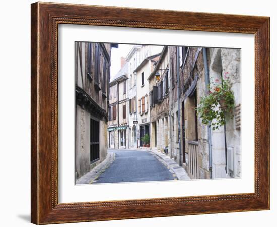 Old Town with Stone and Wooden Beam Houses, Bergerac, Dordogne, France-Per Karlsson-Framed Photographic Print