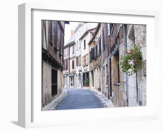 Old Town with Stone and Wooden Beam Houses, Bergerac, Dordogne, France-Per Karlsson-Framed Photographic Print