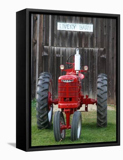 Old tractor, Indiana, USA-Anna Miller-Framed Premier Image Canvas