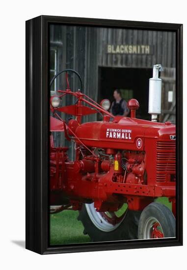 Old tractor, Indiana, USA-Anna Miller-Framed Premier Image Canvas