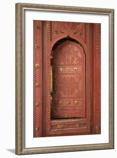 Old Traditional Door, Wadi Bani Khalid, Oman, Middle East-Angelo Cavalli-Framed Photographic Print