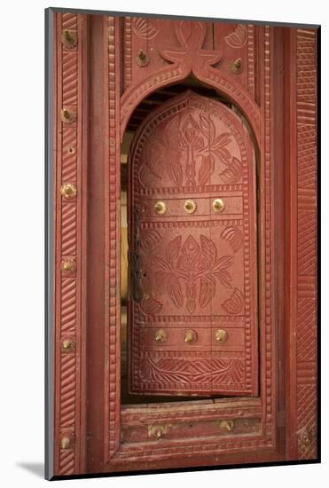 Old Traditional Door, Wadi Bani Khalid, Oman, Middle East-Angelo Cavalli-Mounted Photographic Print