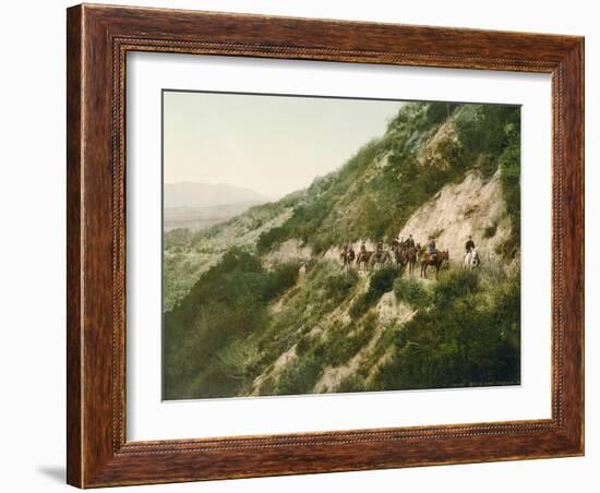 Old Trail to Mount Wilson, Pasadena, California, 1900-American School-Framed Giclee Print