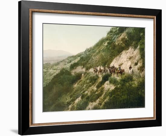 Old Trail to Mount Wilson, Pasadena, California, 1900-American School-Framed Giclee Print