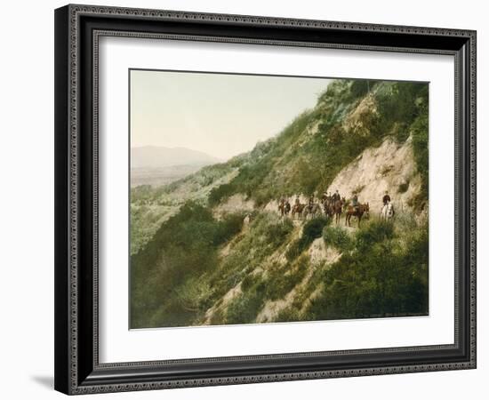 Old Trail to Mount Wilson, Pasadena, California, 1900-American School-Framed Giclee Print