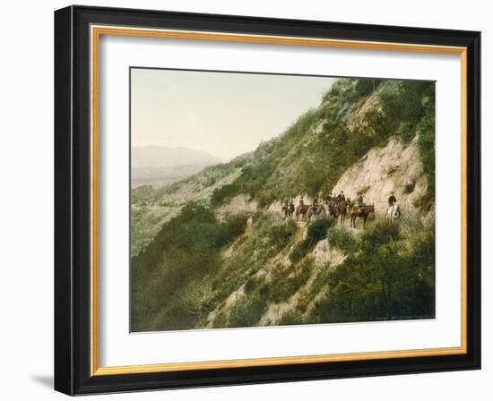 Old Trail to Mount Wilson, Pasadena, California, 1900-American School-Framed Giclee Print