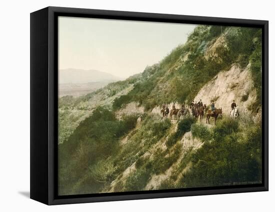 Old Trail to Mount Wilson, Pasadena, California, 1900-American School-Framed Premier Image Canvas