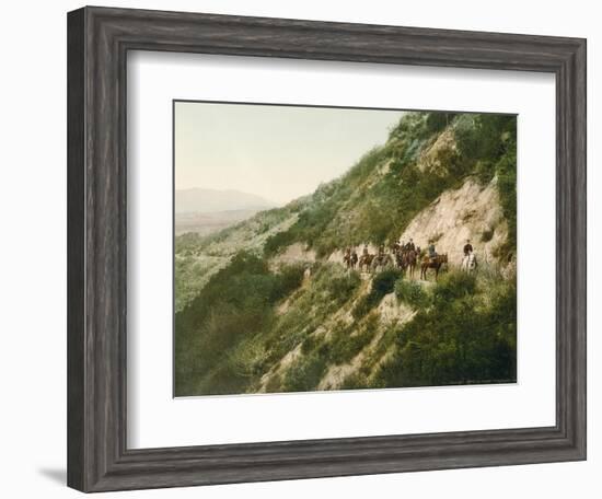 Old Trail to Mount Wilson, Pasadena, California, 1900-American School-Framed Giclee Print