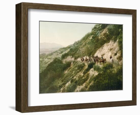 Old Trail to Mount Wilson, Pasadena, California, 1900-American School-Framed Giclee Print