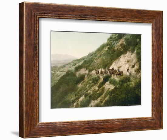 Old Trail to Mount Wilson, Pasadena, California, 1900-American School-Framed Giclee Print