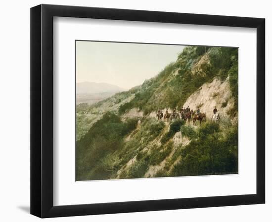 Old Trail to Mount Wilson, Pasadena, California, 1900-American School-Framed Giclee Print