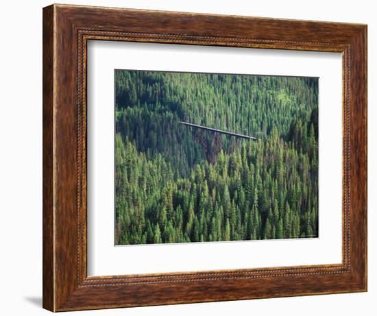 Old Train Trestle, Hiawatha Bike Trail, Idaho, USA-Brent Bergherm-Framed Photographic Print