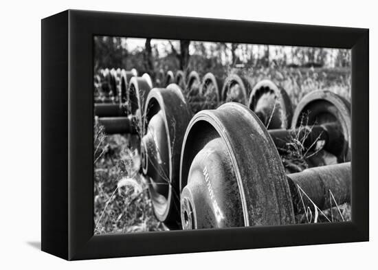 Old Train Wheels-George Oze-Framed Premier Image Canvas