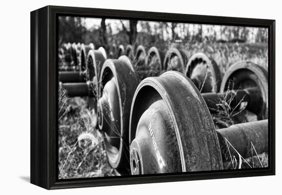 Old Train Wheels-George Oze-Framed Premier Image Canvas