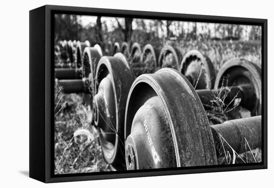 Old Train Wheels-George Oze-Framed Premier Image Canvas