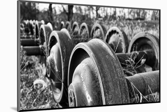 Old Train Wheels-George Oze-Mounted Photographic Print