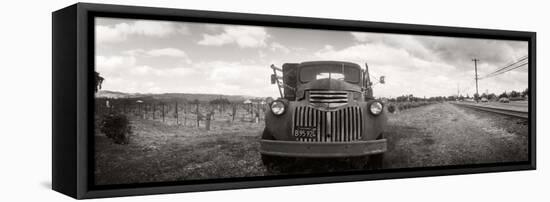 Old Truck in a Field, Napa Valley, California, USA-null-Framed Premier Image Canvas