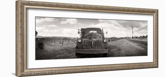 Old Truck in a Field, Napa Valley, California, USA-null-Framed Photographic Print