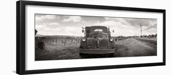 Old Truck in a Field, Napa Valley, California, USA-null-Framed Photographic Print